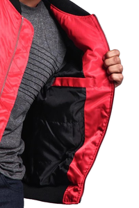 Blouson aviateur d'hiver pour homme en nylon épais, personnalisé, de haute qualité, respirant, imperméable, zippé, décontracté, teint uni, standard, automne - Product Image 4