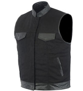 Chaleco de Mezclilla de Algodón con Botones para Motociclistas, de Alta Calidad, para Invierno, para Hombre, Venta al Por Mayor - Product Image 6