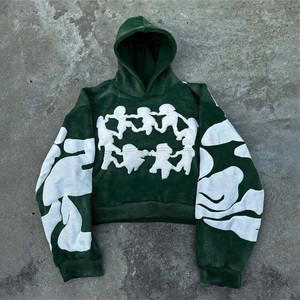 New Design Top Selling Men Hoodies Low Moq Wholesale Men Puff Print Hoodies Wholesale Price New Fashionable Design OEM Service - Product Image 1