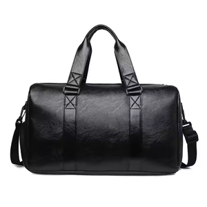 Oversized Leather Travel <b>Duffle</b> <b>Bag</b> with PVC Lining Customized Pattern Shoe Compartment Waterproof Large Capacity Sports Gym <b>Bag</b> - Product Image 2