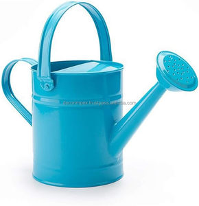 Arrosoir en bleu avec bec et poignée en acier inoxydable pour une durabilité supplémentaire, jardinage, outils - Product Image 2