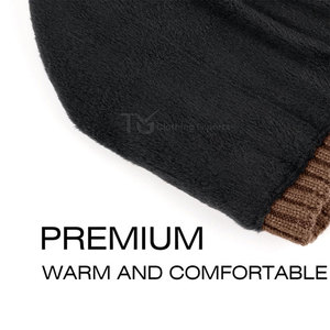 Premium Quality Latest Design Jacquard Beanie Hats Wholesale Made Wool & Cotton Material Beanie Hats - Product Image 4