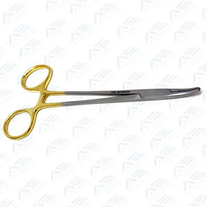 Porte-aiguilles incurvé Heaney TC 15,24 cm avec inserts en carbure de tungstène et anneaux dorés à mécanisme de verrouillage - Product Image 2