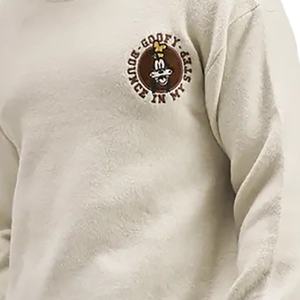 Pull-over en maille jacquard brodé vintage uni à col ras du cou unisexe, personnalisé ODM, grande taille, coupe ample, style streetwear, vente en gros - Product Image 5