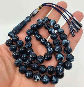 Tasbih de luxe en résine, perles de prière musulmanes, 99 perles, Misbaha, Subha, cadeau islamique pour Ramadan et l'Aïd, fournisseur en gros - Product Image 5