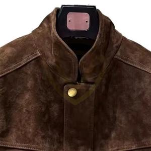 2025 New Women's <b>Suede</b> Leather <b>Jacket</b> Winter Casual Solid Color Zipper Streetwear <b>Suede</b> <b>Jacket</b> - Product Image 5