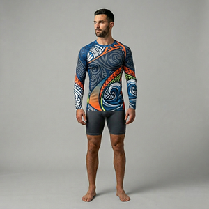 Camiseta de Compresión Sublimada para Hombre, Diseña Tu Propia Camiseta Sublimada, Camiseta Deportiva Personalizada con Estampado Sublimado - Product Image 4