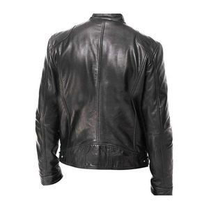 Men's <b>Slim</b> <b>Fit</b> Genuine Leather Motorcycle <b>Jacket</b> Classic Racing Rider Protective Outerwear for Winter Stylish <b>jacket</b> for men - Product Image 5
