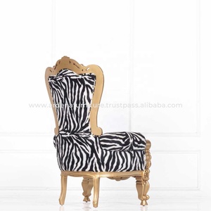 เก้าอี้บัลลังก์หรูหราหรูหราหลังสูงสีทองคลาสสิกสำหรับงานแต่งงานงานเลี้ยงเด็กงานปาร์ตี้โรงแรมทำจาก PC เฟอร์นิเจอร์สำหรับงานอีเวนต์ - Product Image 5