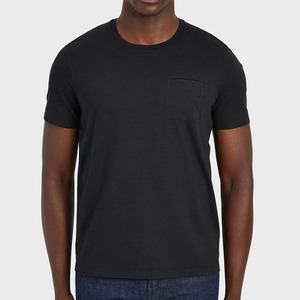Camiseta de Microfibra para Hombre, Diseño Personalizado, Impresión DTG, Manga Corta, Cuello Redondo, 100% Algodón, Color Negro - Product Image 1