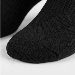 Black Geometric Pattern Crew <b>Socks</b> Breathable Polyester Spandex Running Athletic <b>Socks</b> for Adults Summer Wear - Product Image 6