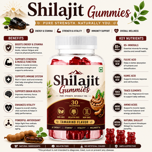 Shilajit Gummies ที่มีกรดฟูลวิคและแร่ธาตุติดตามกากธรรมชาติสำหรับรองรับพลังงานความมีชีวิตชีวาและประสิทธิภาพ - Product Image 3