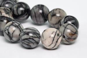 Cuentas de Jaspe Negro Seda de Piedra, Grado AAA, Gema Natural Genuina, Cuentas Sueltas Redondas de 4MM, 6MM, 8MM, 10MM, 12MM, Opciones de Lote a Granel - Product Image 6