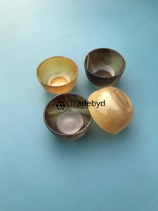 Bol rond en corne artisanal de luxe, décoration de table à manger haut de gamme par Tradebyd - Product Image 4