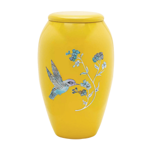 Urne funéraire en laiton de style américain, élégance colorée, pour cendres humaines, métal artisanal, pour adulte, 220 cm³ - Product Image 1