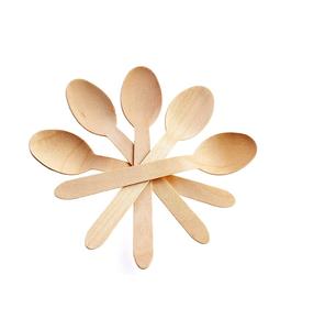 Cuchara y Tenedor de Madera Desechables Ecológicos, Cubiertos Biodegradables para Fiestas, Viajes y Comida para Llevar - Product Image 5