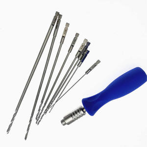 Azicon's AO Orthopedic Bone Drill Bit <b>Set</b> with Handle Cannulated Quick Coupling <b>Driver</b> Drill Sleeve Orthopedic Bone Drill Bits - Product Image 3