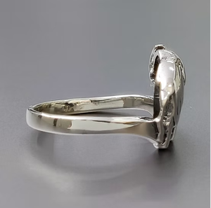 Dainty Modern <b>Elephant</b> Solid Silver Ring Beautiful High Polish Animal Design Hypoallergenic Simple Bands - Product Image 3