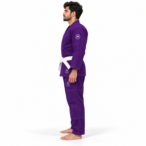 Uniforme de Judo de Marca Privada, Tejido de Arroz de 450-750 GSM, Logotipo Bordado Personalizado, Artes Marciales Globales, 100% Algodón Transpirable - Product Image 3
