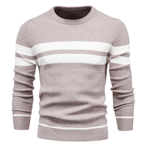 Men Customized Winter <b>Pullover</b> <b>Sweater</b> with Premium Mohair Blend Soft Stretch Fit Breathable Comfort and Front Logo - Product Image 4