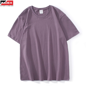 เสื้อยืดคอกลมสีพื้นผ้าฝ้าย 100% ระบายอากาศได้ดี เป็นมิตรกับสิ่งแวดล้อม สำหรับผู้ชาย ผ้าหนัก 460 กรัม แขนสั้น สวมใส่สบายๆ ในฤดูร้อน - Product Image 1