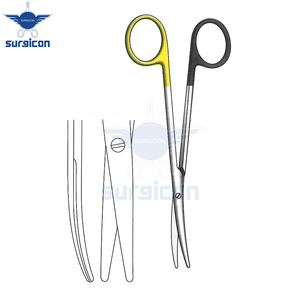 Ciseaux chirurgicaux Metzenbaum 14,5 cm / 5-3/4 pouces, à lame courbée, à bord arrondi, à lame simple, dentelée, Super Cut TC - Product Image 4