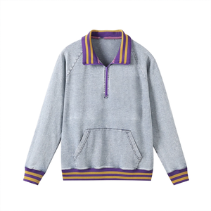 Sudadera Personalizada Omega de Mezclilla con Cierre de Cremallera, Logotipo Bordado al por Mayor, para Grupos de Fraternidad, Ropa Casual de Invierno - Product Image 3