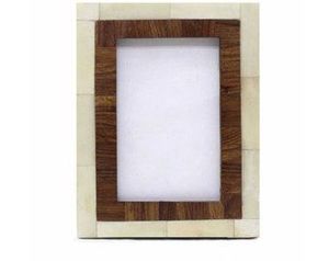 Cadre photo en fer personnalisé de haute qualité avec incrustation en bois, accessoires de décoration intérieure avec logo, prix de gros et boîte cadeau incluse - Product Image 5