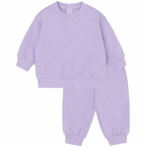 Ensemble de survêtement unisexe pour bébé JALBEBE en stock – Pantalon de jogging en coton et élasthanne, deux pièces, toutes saisons, uni, manches longues, vêtements de détente - Product Image 5