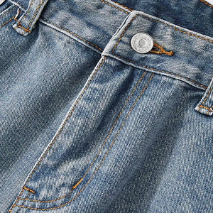 Pantalones Vaqueros Personalizados para Hombre, de Algodón Lavado de Alta Calidad, Corte Holgado, Estilo Cargo, Pierna Ancha - Product Image 4
