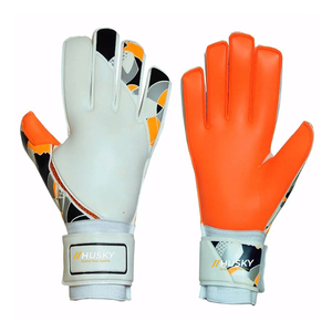 HUSKY SPORTSWEAR Heat-Transfer Printed Sports Warm Full Finger <b>Touchscreen</b> <b>Gloves</b> Black Acrylic Cotton Winter Outdoor Use - Product Image 1