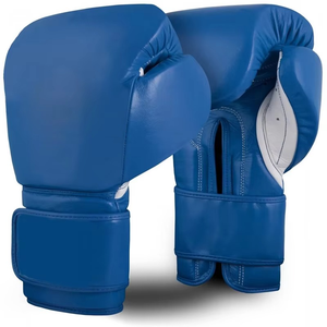 Gants de boxe blancs en PU imperméables à lacets, fermeture à lacets pour les doigts entiers, équipement d'entraînement pour adultes - Product Image 3