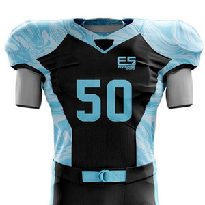 Uniforme de Fútbol Americano para Hombre Adulto ECOSPIRE SPORTS, Color Sólido, Transpirable, Ligero, Diseño Personalizado, Alta Calidad - Product Image 3