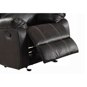 Zuriel Black Synthetic Leather <b>Recliner</b> Chair - Product Image 3