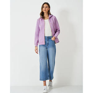 Sudaderas con capucha de algodón polar de 430 gramos al por mayor, de alta calidad, personalizadas, estilo urbano, oversize, con hombros caídos y cremallera completa - Product Image 3