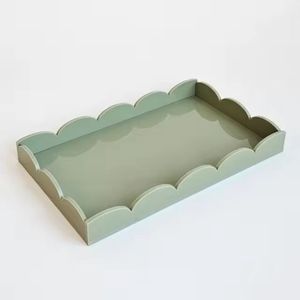 New Arrival Handmade Rectangular Wooden <b>Tray</b> <b>Large</b> Natural Finish Serving <b>Tray</b> for Dining Kitchen Coffee Table Decor - Product Image 4