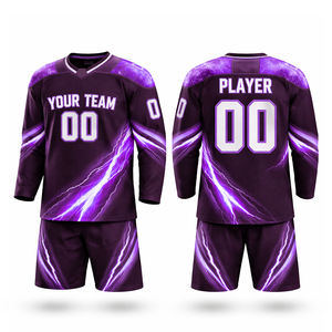 Ensembles de vêtements d'équipe d'été 100% polyester, conçus sur mesure, service OEM, impression par sublimation du nom de l'équipe, séchage rapide - Product Image 5