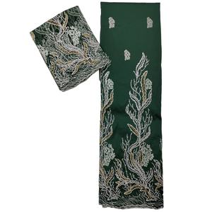 Venta directa de fábrica de alta calidad africano George seda envolturas tela precio barato adultos indio Headtie vestidos fabricados - Product Image 1