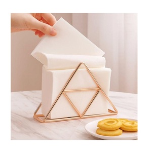 Wholesale Metal Napkin Holder Gold Color Restaurant Napkin Holder Stainless Steel Napkin Box - Product Image 5