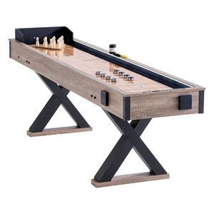 Tavolo da Shuffleboard LED da 9 Piedi, Set di Gioco 2-in-1 per Famiglia, Shuffleboard e Bowling per un'Esperienza di Gioco Perfetta - Product Image 1