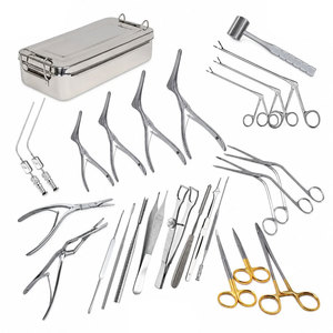 ชุดเครื่องมือผ่าตัดจมูกสำหรับสัตว์เลี้ยง 26 ชิ้น สำหรับทำศัลยกรรมจมูก แก้ไขปัญหากระดูกกั้นจมูก  ผลิตจากเหล็กกล้าไร้สนิมเยอรมัน ใช้ในโรงพยาบาลสัตว์ - Product Image 1