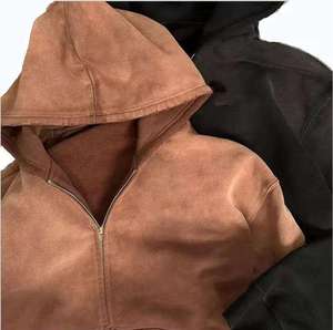 Sweat-shirts à capuche épais pour hommes, 100% coton, 500 g/m², personnalisables avec logo, épaules tombantes - Product Image 4