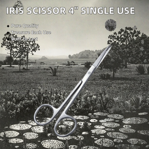 Ciseaux Iris, ciseaux chirurgicaux de précision, ciseaux médicaux en acier inoxydable, pointe fine, bord tranchant, instrument d'opération pour ophtalmologie - Product Image 6
