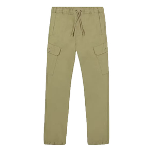 Men's Olive Green <b>Pants</b> Elastic Waist Midweight Cotton Casual Joggers With Side Pockets Spring Wear Customized color and design - Product Image 2