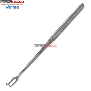 Retracteur de précision Joseph Skin Hook 6,25 po en acier inoxydable avec 2 pointes aiguisées de 2 mm de distance pour la dermatologie - Product Image 4