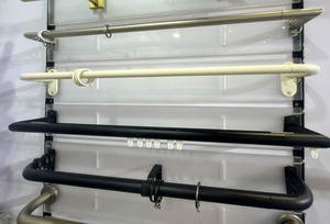 Rail de rideau moderne en nylon sans perçage, ajustement parfait, forme personnalisée - Product Image 4