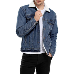 Oversized Denim Jacket For <b>Men</b> Breathable Winter Season Wholesale Cheap Prices Plus Size Denim Jackets For <b>Mens</b> - Product Image 1