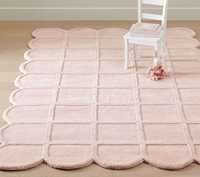 Tapis en laine à motifs abstraits, design moderne, tufté à la main, antidérapant, pour salon, bleu, rouge, vente en gros, Wilton C