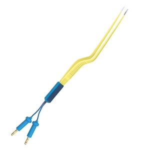 Pinzas Bipolares Manuales de Acero Inoxidable con Punta Antiadherente y Diseño de Bayoneta para Uso en Cirugía Neurológica y Cardíaca - Product Image 1