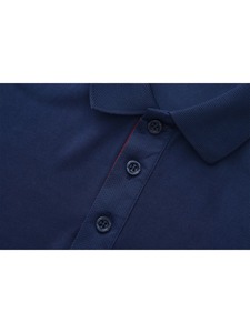 <b>Mens</b> Long Sleeve Polo <b>Shirt</b> Relaxed Fit Solid Color Ribbed Hem Soft Stretch Breathable Quick Dry Casual Style Regular Fit Button - Product Image 3